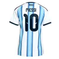 Camiseta Argentina Lionel Messi #10 Primera Equipación Replica Mundial 2026 para mujer mangas cortas